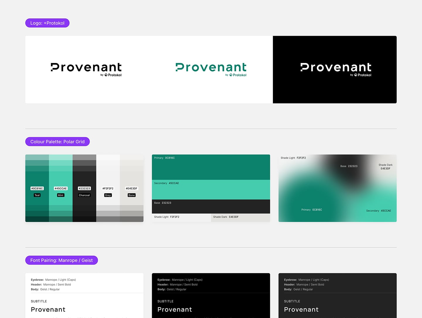 Provenant brand designs.
